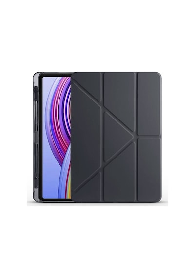 Khayra Poco Pad Kılıf Tri Folding Kalem Bölmeli Standlı Kılıf - Mor