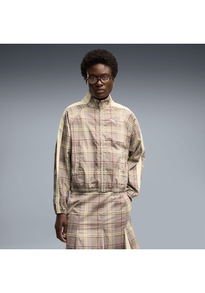 Puma T7 Tartan Kadın Bej Ceket 636628-81 Krem