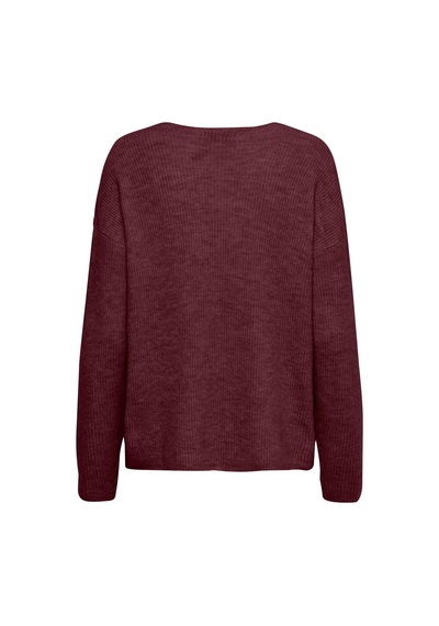 Only Onlcamılla V-neck L/s Pullover Knt Noos Kadın Kırmızı Kazak - 15204588