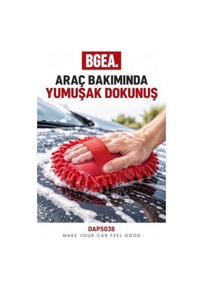 Bgea Pro Mikrofiber Araç Yıkama Süngeri