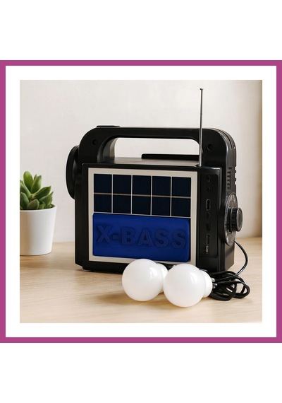 Gees Global Solar 3'ü 1 Arada El Feneri Radyo Mp3 Bluetooth Powerbank Gbzs