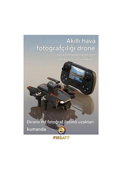 Akıllı 4k Kameralı Drone 360 Derece Engel Algılama Katlanabilir Kompakt Tasarımlı Ekranlı Kumanda Süper Drone