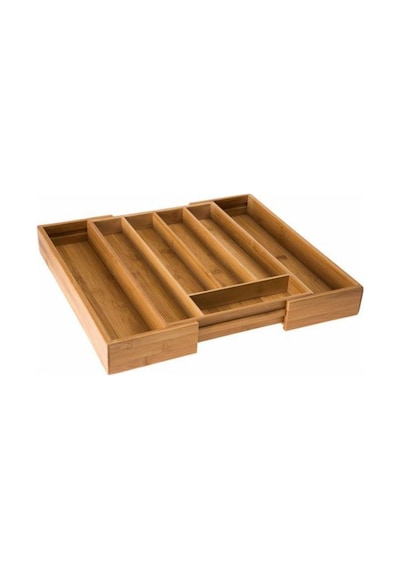 Bambu Ayarlanabilir Çekmece İçi Kaşıklık & Çekmece İçi Organizer Karışık Renkli