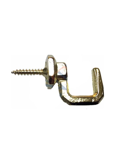 Vidalı Kanca, Askı Büyük - 15x23mm, Sarı - 1 Adet Diğer