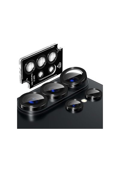 Samsung Galaxy S26 Ultra İçin Kolay Kurulum Aparatlı Kamera Lens Koruyucu 9h Temperli Cam Hd Görüntü Darbelere Karşı S26 Ultra Koruyucu Alüminyum Alaşım Çerçeve S26 Ultra Kamera Koruma Siyah