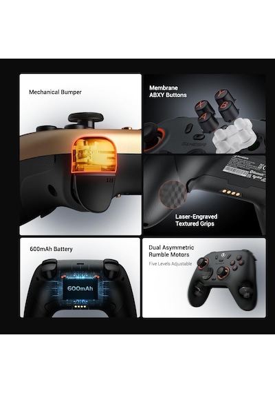 Gamesir Nova 2 Lite Hall Effect 2.4g Wireless Controller Beyaz Ni