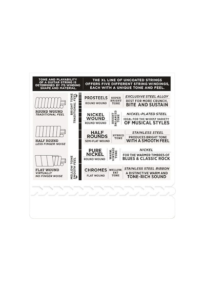 D'addario Exl117 Nickel Wound. Medium Top/Extra-Heavy Bottom. 11-