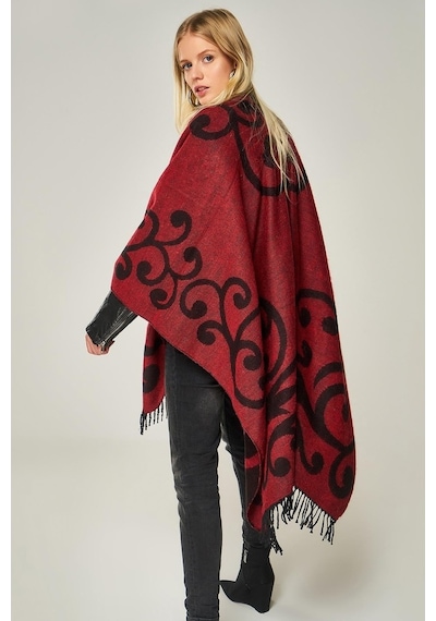 Forum Fashion P001 Salma Desenli Jakarlı Panço
