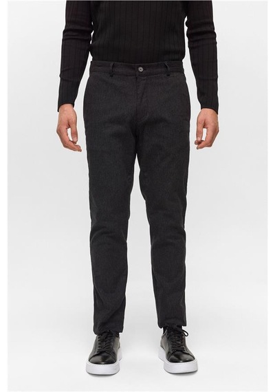 Süvari Siyah Regular Armürlü Pantolon Pn2016600180-s09 Siyah