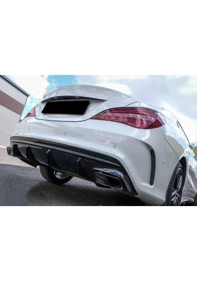 W117 13-15 Cla 45 Görünüm Difüzör & Siyah Egzoz Seti