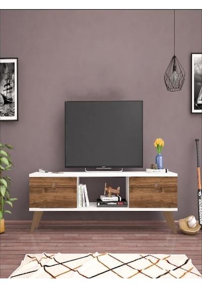 Mbes Mobilya Eda Beyaz-Haliç 40 Cm Tv Ünitesi