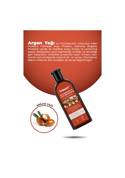 Argan Yağı Besleyici Ve Kırılma Karşıtı Bakım Şampuanı 300 Ml X 2 Adet Tüm Saçlar