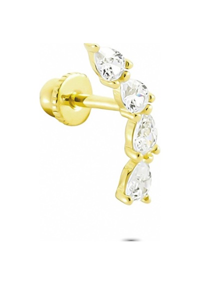 Glorria Altın Geometrik Helix Piercing (540178389) Sarı