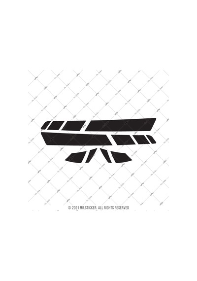Bay Etiket Sts8 Mat Siyah Vespa Gts250/300 Yan Cita Sticker Set