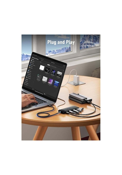 Lemorele Tc109 4 Port 10gbps Yüksek Hızlı Type-c Çoklayıcı Veri Aktarım Adaptörü 2x Type-c + 2x Usb-a 3.2 Apple Macbook Uyumlu  Tablet Pc