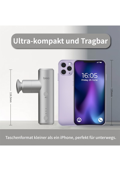 Breo S1 Mini Masaj Tabancası Seti, Taşınabilir Masaj Tabancası Küçük 0,19 Kg Ve 4 Masaj Başlığıyla 4 Kademeli Mini Masaj Tabancası, Sessiz Masaj, Süper Pil Ömrü, Uygun Tabanca Pili Usb Tip C Gümüş Breo S1 Mini Masaj Tabancası Seti, Taşınabilir Masaj Tabancası Küçük 0,19 Kg Ve 4 Masaj Başlığıyla 4 Kademeli Mini Masaj Tabancası, Sessiz Masaj, Süper Pil Ömrü, Uygun Tabanca Pili Usb Tip C Gümüş