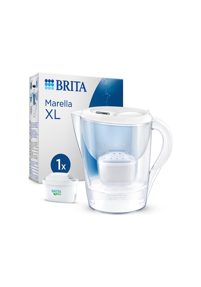 2 Adet Brita Marella Xl Filtreli Sürahi Pro - Beyaz, 3,5 Lt Çok Renkli
