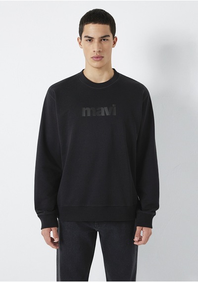 Mavi - Bisiklet Yaka Siyah Sweatshirt 0s10551-900 Siyah
