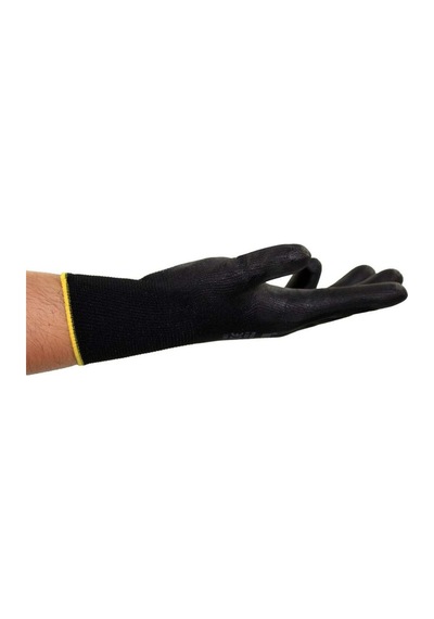 Hegi Pu Kaplı Polyester Eldiven Gri