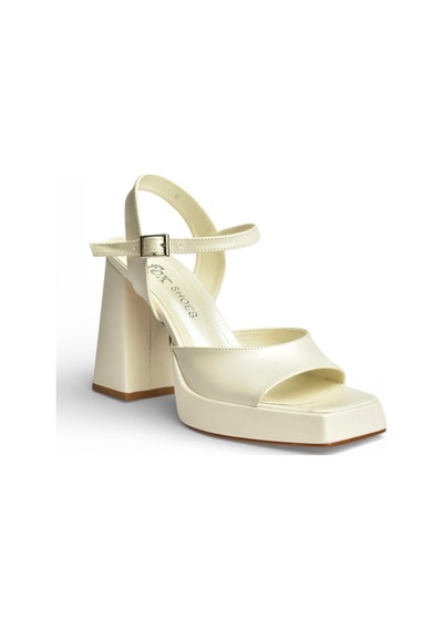 Fox Shoes Y246055009 Sedef Kalın Platform Topuklu Abiye Ayakkabı SEDEF