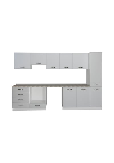 Decoraktiv Elite 325q Ankastre Fırın Modüllü Mdf Hazır Mutfak Dolabı - Tezgah Dahil - Buz Gri Açık Gri Decoraktiv Elite 325q Ankastre Fırın Modüllü Mdf Hazır Mutfak Dolabı - Tezgah Dahil - Buz Gri Açık Gri