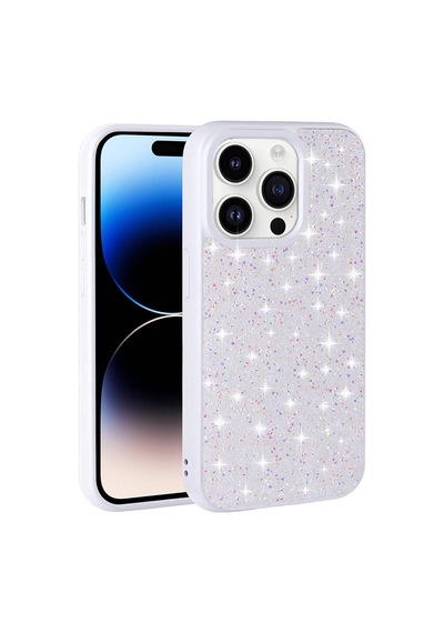 Zore İphone 14 Pro Max Uyumlu Parlak Taşlı Tasarım Pırlanta Ogaa Kılıf-pembe
