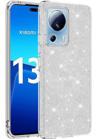 Xiaomi Mi 13 Lite Kılıf Zore Shining Simli Silikon Kılıf