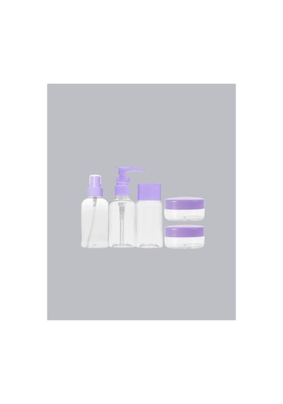 8753tknd Seyahat Banyo Seti 5 Parça Şeffaf Taşıma Çantalı 30 Ml 893hmng