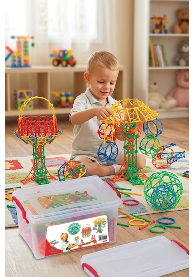 240 Parça 3 Boyutlu Eğitici Yapı Blokları Zeka Geliştirici Puzzle Seti