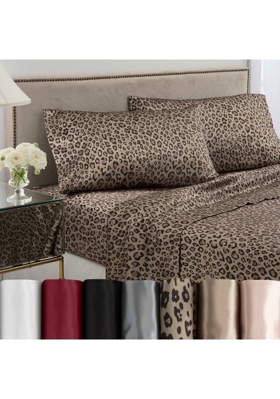 Elegance Seduction 1s51570 Saten Leopar Hayvan Baskı İpeksi Kolay Bakım Makinede Yıkanabilir Yastık Kılıfı Çift Standart Boyut, 2'li Paket, Kahverengi Çok Renkli Elegance Seduction 1s51570 Saten Leopar Hayvan Baskı İpeksi Kolay Bakım Makinede Yıkanabilir Yastık Kılıfı Çift Standart Boyut, 2'li Paket, Kahverengi Çok Renkli