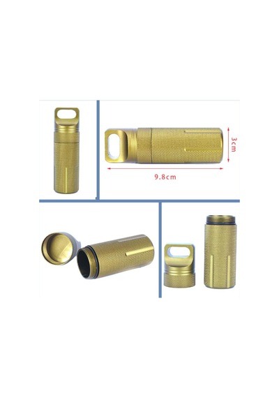Omeniv Cnc Alüminyum Tüp  Kibrit Olta Kamp Outdoor Anahtarlık Çok Renkli