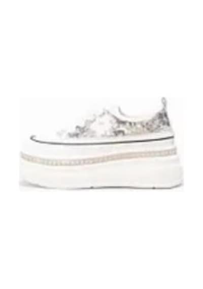 Guja 25y423-6 Gizli Dolgu Pulpayetli Kadın Sneaker Ayakkabı Gri