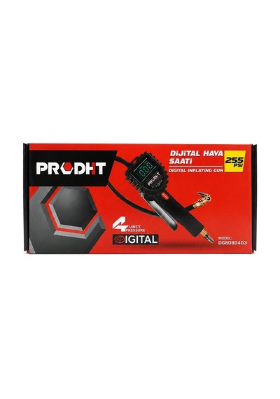 Prodht Dijital Hava Saatli Lastik Şişirme Tabancası Pro 0-255 Psı