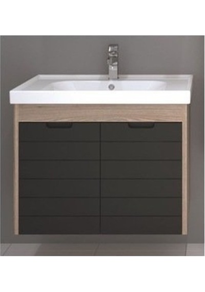 Turkuaz Seramik Frame Etajerli Lavabo 70 x 45CM-Mostar 70 Alt Modül -Siyah Turkuaz Seramik Frame Etajerli Lavabo 70 x 45CM-Mostar 70 Alt Modül -Siyah