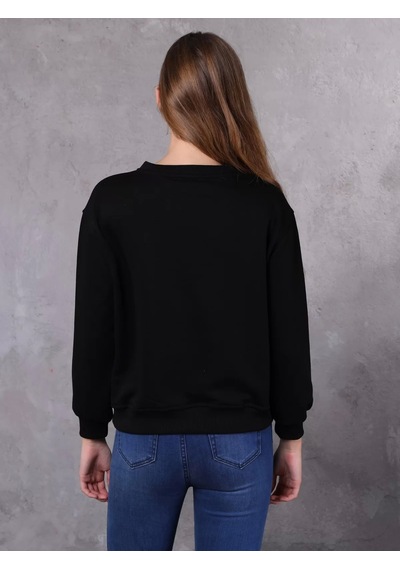 Farm Animals Nakış Detaylı Kadın Sweat Kazak 001