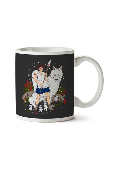Friends Of The Forest Princess Mononoke İki Tarafı Baskılı Kupa Bardak Çok Renkli