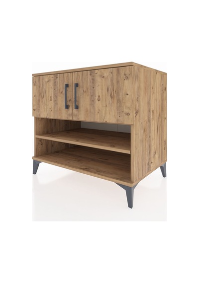 Kronos Şifonyer 3 Raflı 2 Kapaklı 88x59x80 Çam-çam Atlas Çam