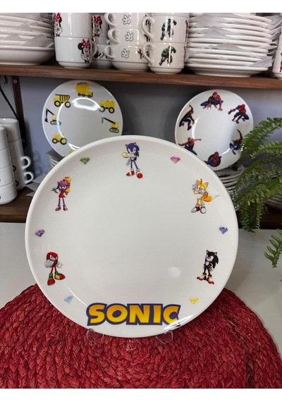 5 Parça Sonic Model Çocuk Bebek Yemek Takımı Beslenme Seti Çok Renkli
