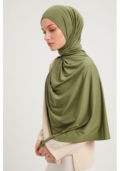 Merserize Penye Şal - Olive - ŞALESS