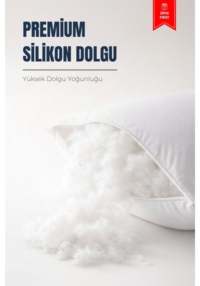 Moon Çift Kişilik Yorgan 1 Yorgan + 2 Yastık Hediyeli Ultra Yumuşak 4 Mevsim Konforlu Uyku Seti Beyaz
