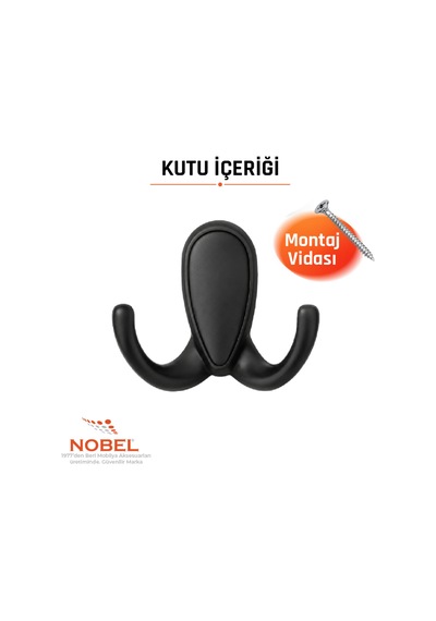 Ari S Askı, Metal Vestiyer Askısı, 51 Gr, Dolap Ve Duvar Askılığı, Matsi Yah Vidalı