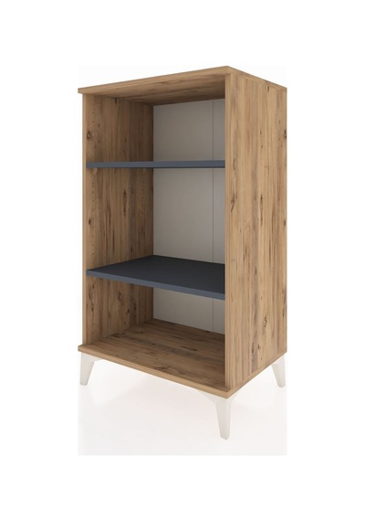Hyperion Komodin 2 Raflı 60x44x106 Çam-antrasit Atlas Çam