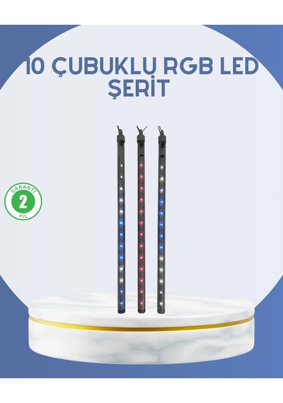Dış Mekan Led Kayan Yıldız Işığı 10 Çubuk Aydınlatma Standart