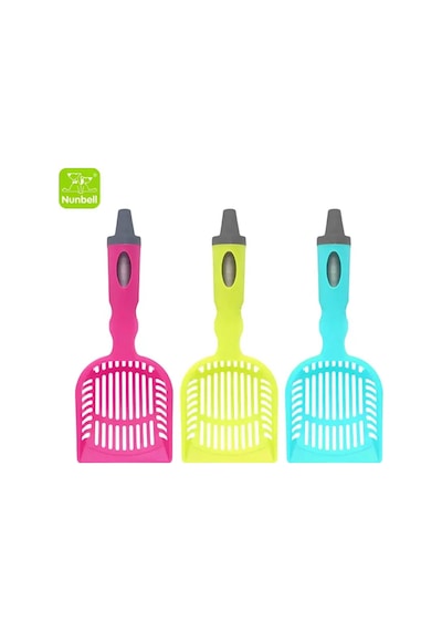Nunbell Kedi Kum Küreği Çöp Poşeti Hazneli Pratik Kedi Tuvalet Küreği