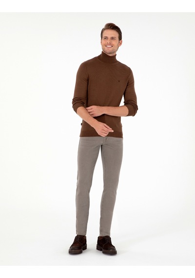Pierre Cardin Erkek Koyu Kahverengi Kazak /Triko 50296602-vr084 Koyu Kahverengi