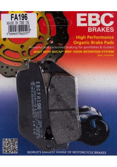 1997-2010 Honda Vtr 250 Ön Fren Balatası Ebc Fa196 Balata