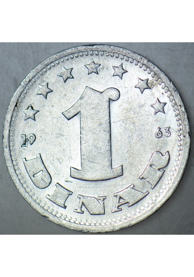 Yugoslavya 1 Dinar 1963 Çilaltı.