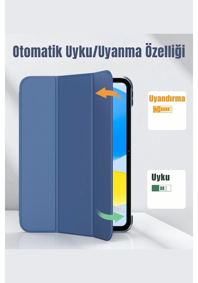 Fuchsia Apple iPad Pro 13 2022 M4 Çip İle Uyumlu Kalemlikli Standlı Katlanabilir Smart Cover Tablet Kılıfı Kapaklı Kılıf