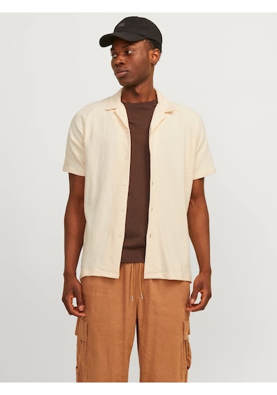 Jack & Jones Erkek Kısa Kollu Keten Gömlek - 12256235 001