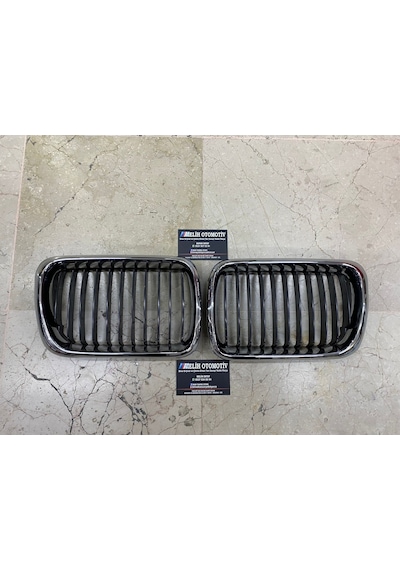 bmw 3 serisi e36 panjur böbrek takımı sağ sol set krom siyah